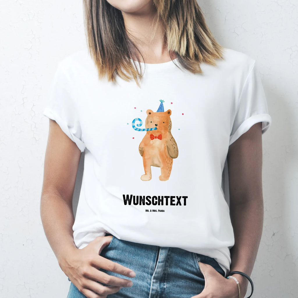 Personalisiertes T-Shirt Birthday Bär T-Shirt Personalisiert, T-Shirt mit Namen, T-Shirt mit Aufruck, Männer, Frauen, Wunschtext, Bedrucken, Bär, Teddy, Teddybär, Happy Birthday, Alles Gute, Glückwunsch, Geburtstag