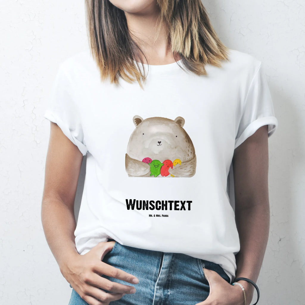 Personalisiertes T-Shirt Bär Gefühl T-Shirt Personalisiert, T-Shirt mit Namen, T-Shirt mit Aufruck, Männer, Frauen, Wunschtext, Bedrucken, Bär, Teddy, Teddybär, Wahnsinn, Verrückt, Durchgedreht