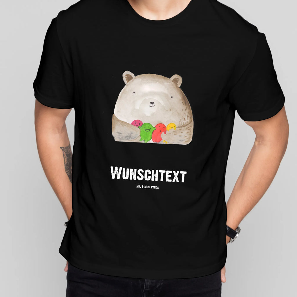 Personalisiertes T-Shirt Bär Gefühl T-Shirt Personalisiert, T-Shirt mit Namen, T-Shirt mit Aufruck, Männer, Frauen, Wunschtext, Bedrucken, Bär, Teddy, Teddybär, Wahnsinn, Verrückt, Durchgedreht