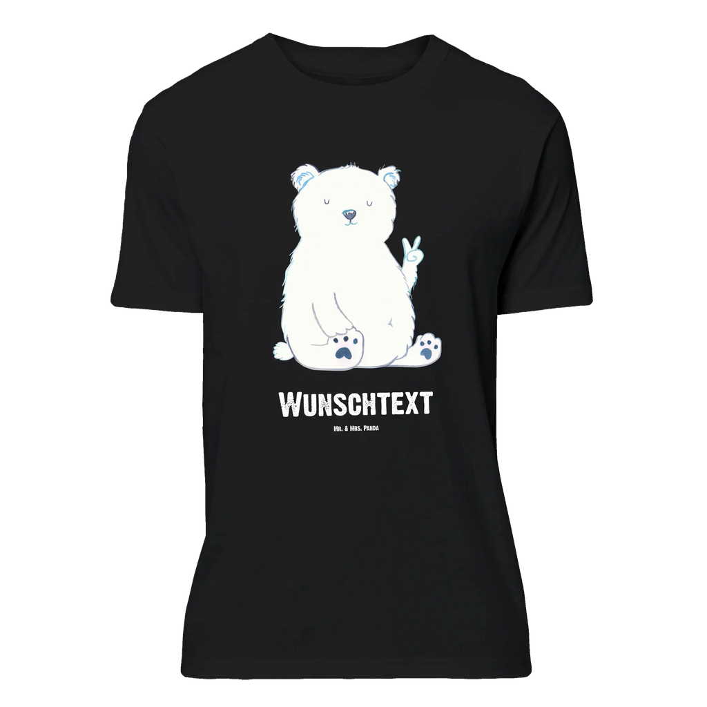 Personalisiertes T-Shirt Eisbär Faul T-Shirt Personalisiert, T-Shirt mit Namen, T-Shirt mit Aufruck, Männer, Frauen, Wunschtext, Bedrucken, Bär, Teddy, Teddybär, Eisbär, Nordpol, Faul, Entspannen, Relaxen, Büro, Arbeit, Bürojob, Arbeitsplatz, Homeoffice