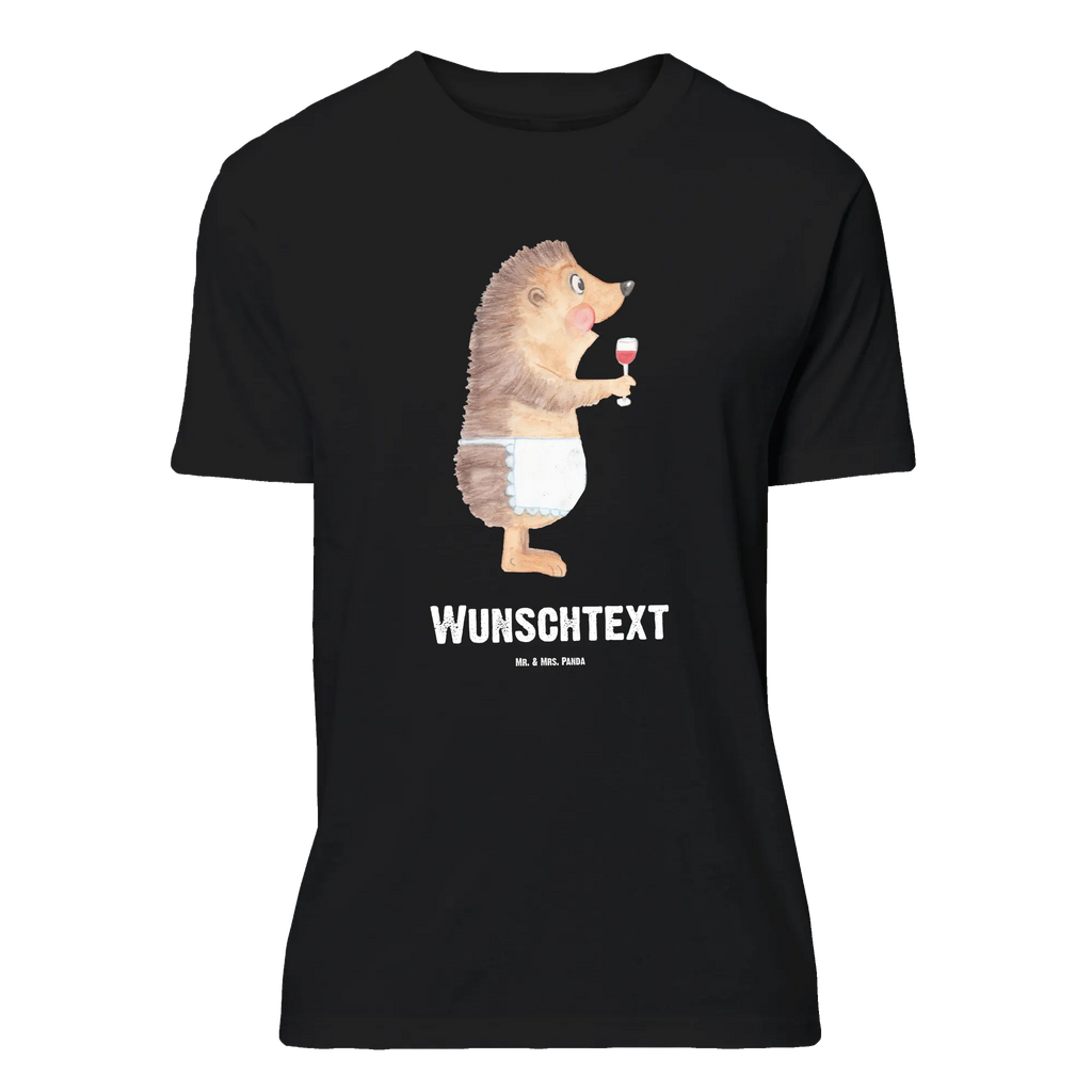 Personalisiertes T-Shirt Igel Wein T-Shirt Personalisiert, T-Shirt mit Namen, T-Shirt mit Aufruck, Männer, Frauen, Wunschtext, Bedrucken, Tiermotive, Gute Laune, lustige Sprüche, Tiere, Wein Spruch, Igel, Geschenk Weintrinker, Geschenk Weinliebhaber, Wein Deko, Weinglas, Rotwein, Weißwein, Wein trinken