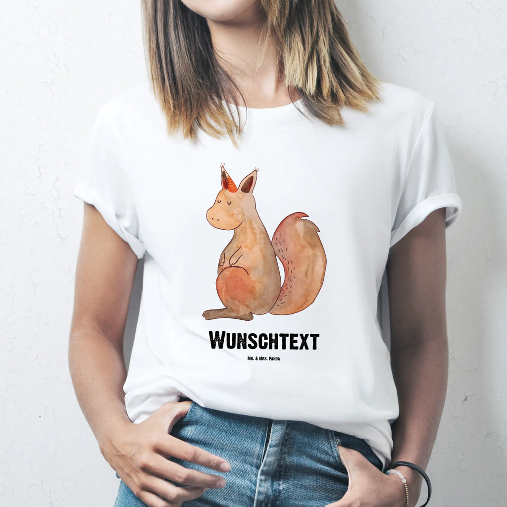 Personalisiertes T-Shirt Einhörnchen Glaube T-Shirt Personalisiert, T-Shirt mit Namen, T-Shirt mit Aufruck, Männer, Frauen, Wunschtext, Bedrucken, Einhorn, Einhörner, Einhorn Deko, Unicorn, Einhörnchen, Eichhörnchen, Eichhorn