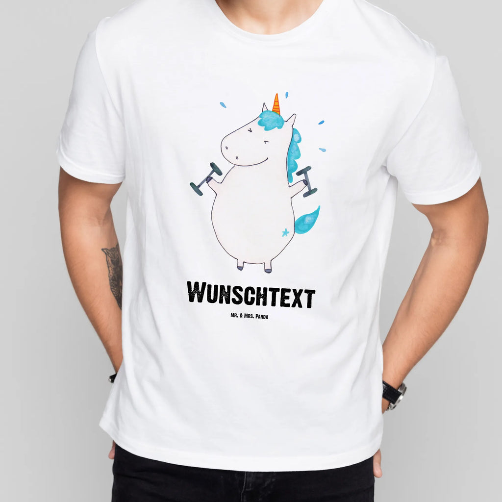 Personalisiertes T-Shirt Einhorn Fitness T-Shirt Personalisiert, T-Shirt mit Namen, T-Shirt mit Aufruck, Männer, Frauen, Wunschtext, Bedrucken, Einhorn, Einhörner, Einhorn Deko, Unicorn, Gym, Fitness, Fitnessstudio, Diät, Abnehmen, Sport, Pumpen, Geräte, Sixpack