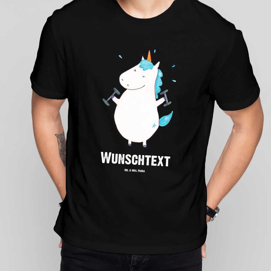 Personalisiertes T-Shirt Einhorn Fitness T-Shirt Personalisiert, T-Shirt mit Namen, T-Shirt mit Aufruck, Männer, Frauen, Wunschtext, Bedrucken, Einhorn, Einhörner, Einhorn Deko, Unicorn, Gym, Fitness, Fitnessstudio, Diät, Abnehmen, Sport, Pumpen, Geräte, Sixpack