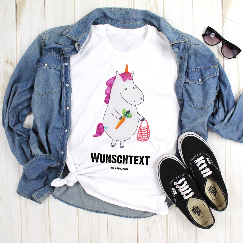 Personalisiertes T-Shirt Einhorn Gemüse T-Shirt Personalisiert, T-Shirt mit Namen, T-Shirt mit Aufruck, Männer, Frauen, Wunschtext, Bedrucken, Einhorn, Einhörner, Einhorn Deko, Pegasus, Unicorn, Biomarkt, Gemüse, Wochenmarkt