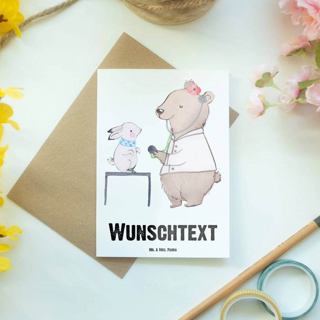 Personalisierte Grußkarte Tierärztin mit Herz Personalisierte Grußkarte, Personalisiertere Klappkarte, Personalisierte Einladungskarte, Personalisierte Glückwunschkarte, Personalisierte Hochzeitskarte, Personalisierte Geburtstagskarte, Grußkarte mit Namen, Grußkarte selber drucken, Grußkarte selbst gestalten, Grußkarte mit persönlichen Nachrichten, Grußkarte als Geldgeschenk, Grußkarten personalisiert, Personalisierte Karte, Beruf, Ausbildung, Jubiläum, Abschied, Rente, Kollege, Kollegin, Geschenk, Schenken, Arbeitskollege, Mitarbeiter, Firma, Danke, Dankeschön