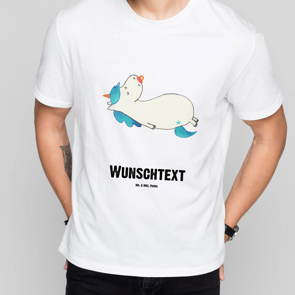 Personalisiertes T-Shirt Einhorn Schnullie T-Shirt Personalisiert, T-Shirt mit Namen, T-Shirt mit Aufruck, Männer, Frauen, Wunschtext, Bedrucken, Einhorn, Einhörner, Einhorn Deko, Unicorn, Baby, Kleinkind, Geburt, Geburtstag, Säugling, Schnuller, Geschenk Geburt, Mutter, Mama