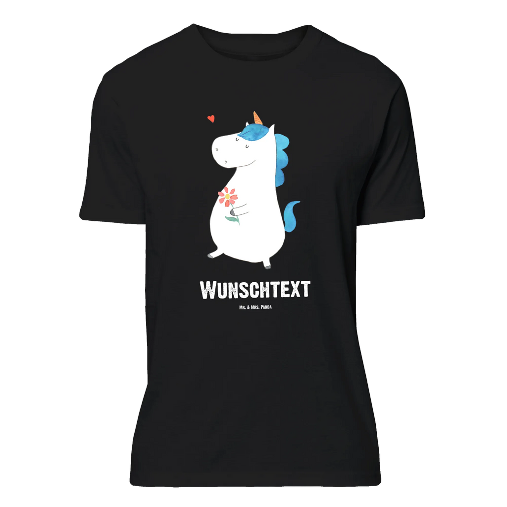 Personalisiertes T-Shirt Einhorn Spaziergang T-Shirt Personalisiert, T-Shirt mit Namen, T-Shirt mit Aufruck, Männer, Frauen, Wunschtext, Bedrucken, Einhorn, Einhörner, Einhorn Deko, Pegasus, Unicorn, Glitzer, Blumen, Spaziergang, Motivation, Gute Laune, Freude, Freundin, Mutter, Schwester