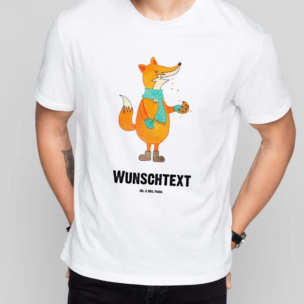 Personalisiertes T-Shirt Fuchs Keks T-Shirt Personalisiert, T-Shirt mit Namen, T-Shirt mit Aufruck, Männer, Frauen, Wunschtext, Bedrucken, Fuchs, Füchse, Backen Spruch, Kekse, Winter, Weihnachtszeit, Plätzchen, Liebe, Küche Deko