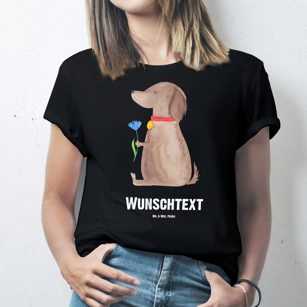 Personalisiertes T-Shirt Hund Blume T-Shirt Personalisiert, T-Shirt mit Namen, T-Shirt mit Aufruck, Männer, Frauen, Wunschtext, Bedrucken, Hund, Hundemotiv, Haustier, Hunderasse, Tierliebhaber, Hundebesitzer, Sprüche, Hunde, Frauchen, Hundeliebe