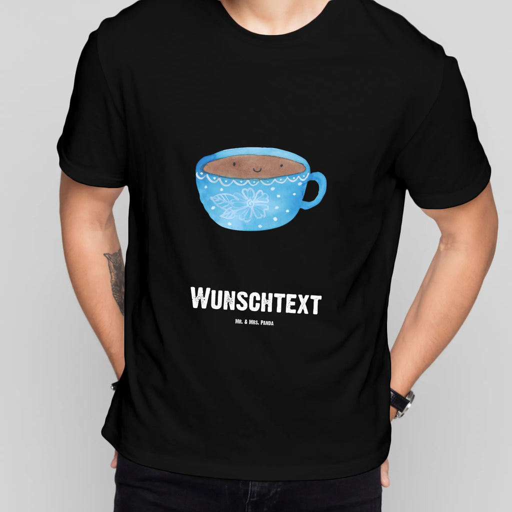 Personalisiertes T-Shirt Kaffee Tasse T-Shirt Personalisiert, T-Shirt mit Namen, T-Shirt mit Aufruck, Männer, Frauen, Wunschtext, Bedrucken, Tiermotive, Gute Laune, lustige Sprüche, Tiere, Kaffee, Tasse, Liebe, Geschmack, Genuss, Glücklich