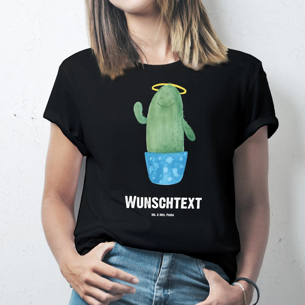 Personalisiertes T-Shirt Kaktus Heilig T-Shirt Personalisiert, T-Shirt mit Namen, T-Shirt mit Aufruck, Männer, Frauen, Wunschtext, Bedrucken, Kaktus, Kakteen, frech, lustig, Kind, Eltern, Familie, Bruder, Schwester, Schwestern, Freundin, Heiligenschein