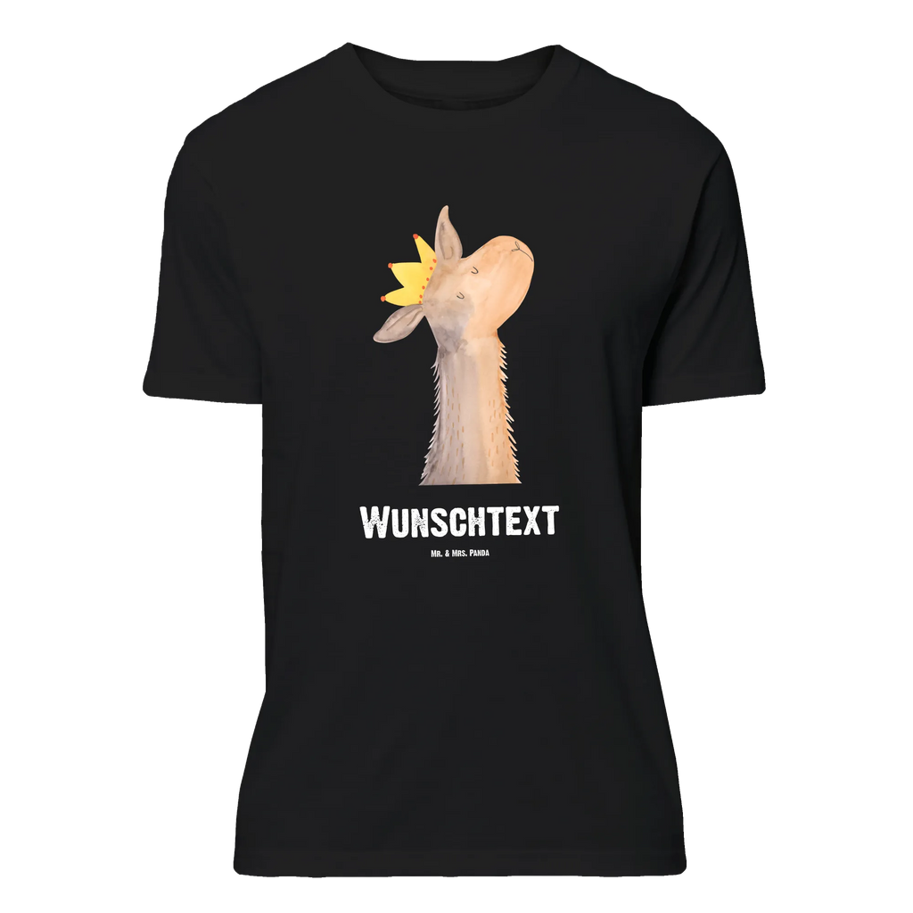 Personalisiertes T-Shirt Lamakopf König T-Shirt Personalisiert, T-Shirt mit Namen, T-Shirt mit Aufruck, Männer, Frauen, Wunschtext, Bedrucken, Lama, Alpaka, Lamas, König, Königin, Freundin, Mama, Papa, Büro Kollege, Kollegin, Chef, Vorgesetzter, Abi, Abitur