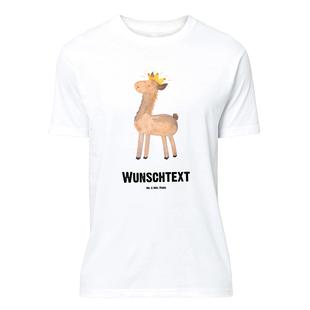 Personalisiertes T-Shirt Lama König T-Shirt Personalisiert, T-Shirt mit Namen, T-Shirt mit Aufruck, Männer, Frauen, Wunschtext, Bedrucken, Lama, Alpaka, Lamas, König, Königin, Freundin, Mama, Papa, Büro Kollege, Kollegin, Chef, Vorgesetzter, Abi, Abitur