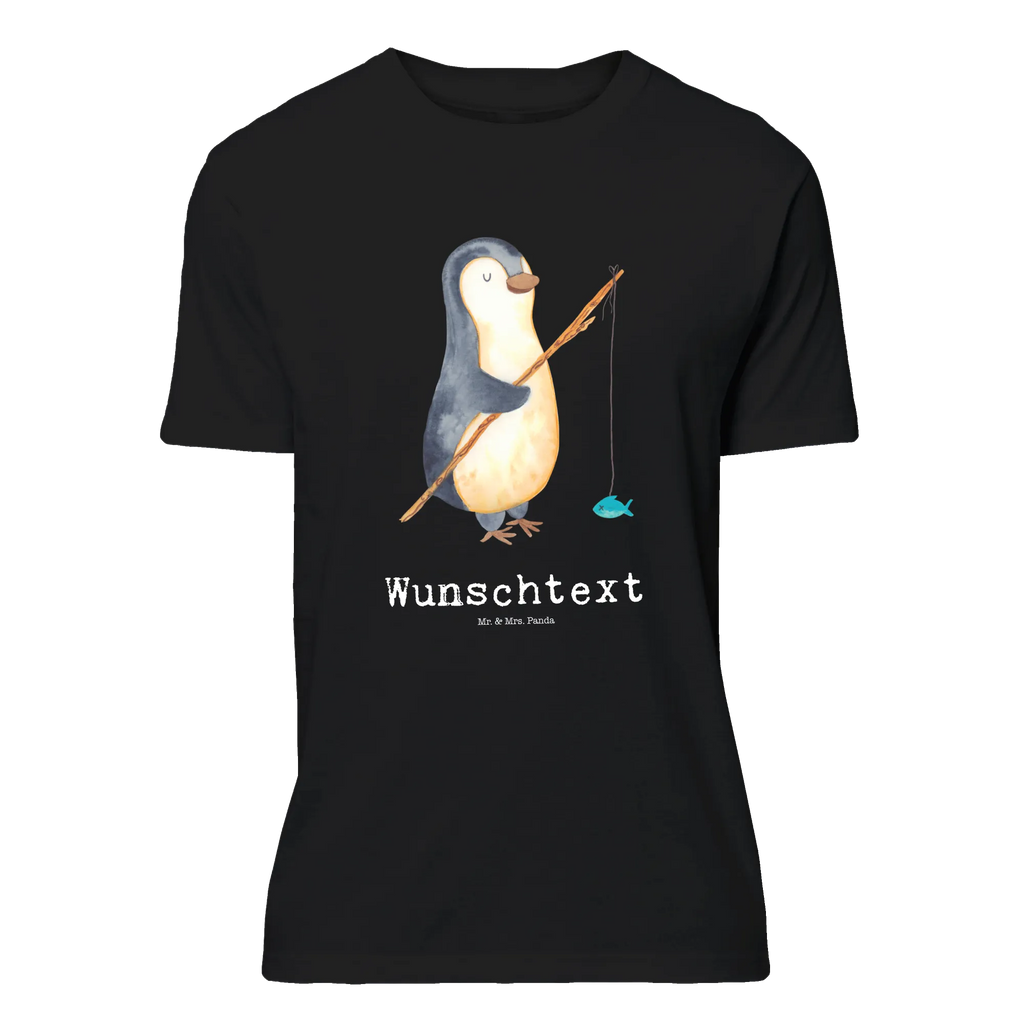 Personalisiertes T-Shirt Pinguin Angler T-Shirt Personalisiert, T-Shirt mit Namen, T-Shirt mit Aufruck, Männer, Frauen, Wunschtext, Bedrucken, Pinguin, Pinguine, Angeln, Angler, Tagträume, Hobby, Plan, Planer, Tagesplan, Neustart, Motivation, Geschenk, Freundinnen, Geschenkidee, Urlaub, Wochenende