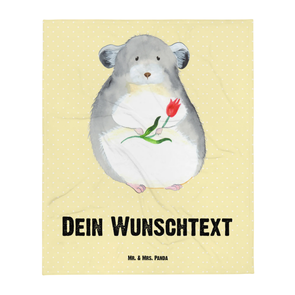 Personalisierte Decke Chinchilla mit Blume Personalisierte Decke, Decke mit Namen, Kuscheldecke mit Namen, Decke bedrucken, Kuscheldecke bedrucken, Tiermotive, Gute Laune, lustige Sprüche, Tiere, Chinchilla, Chinchillas, Liebeskummer, Kummer, Depressionen, traurig sein, Chaos, Glücklichsein, Büro, Büroalltag