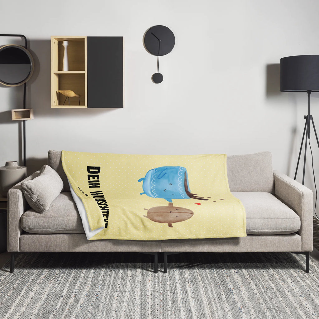 Personalisierte Decke Kaffee Bohne Personalisierte Decke, Decke mit Namen, Kuscheldecke mit Namen, Decke bedrucken, Kuscheldecke bedrucken, Tiermotive, Gute Laune, lustige Sprüche, Tiere, Kaffee, Kaffeebohne, Genuss, Zufriedenheit, Glück