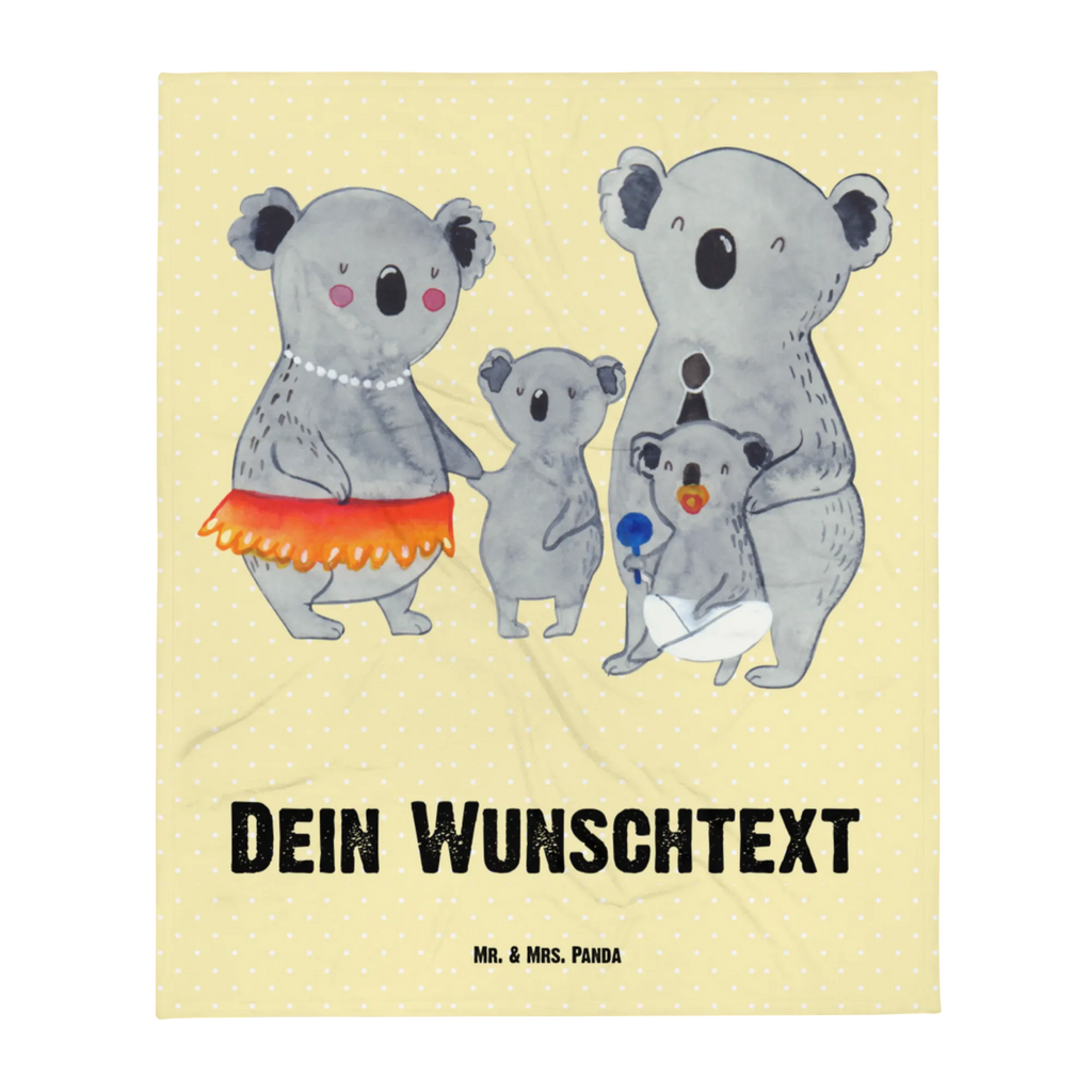 Personalisierte Decke Koala Familie Personalisierte Decke, Decke mit Namen, Kuscheldecke mit Namen, Decke bedrucken, Kuscheldecke bedrucken, Familie, Vatertag, Muttertag, Bruder, Schwester, Mama, Papa, Oma, Opa, Koala, Koalas, Family, Kinder, Geschwister, Familienleben