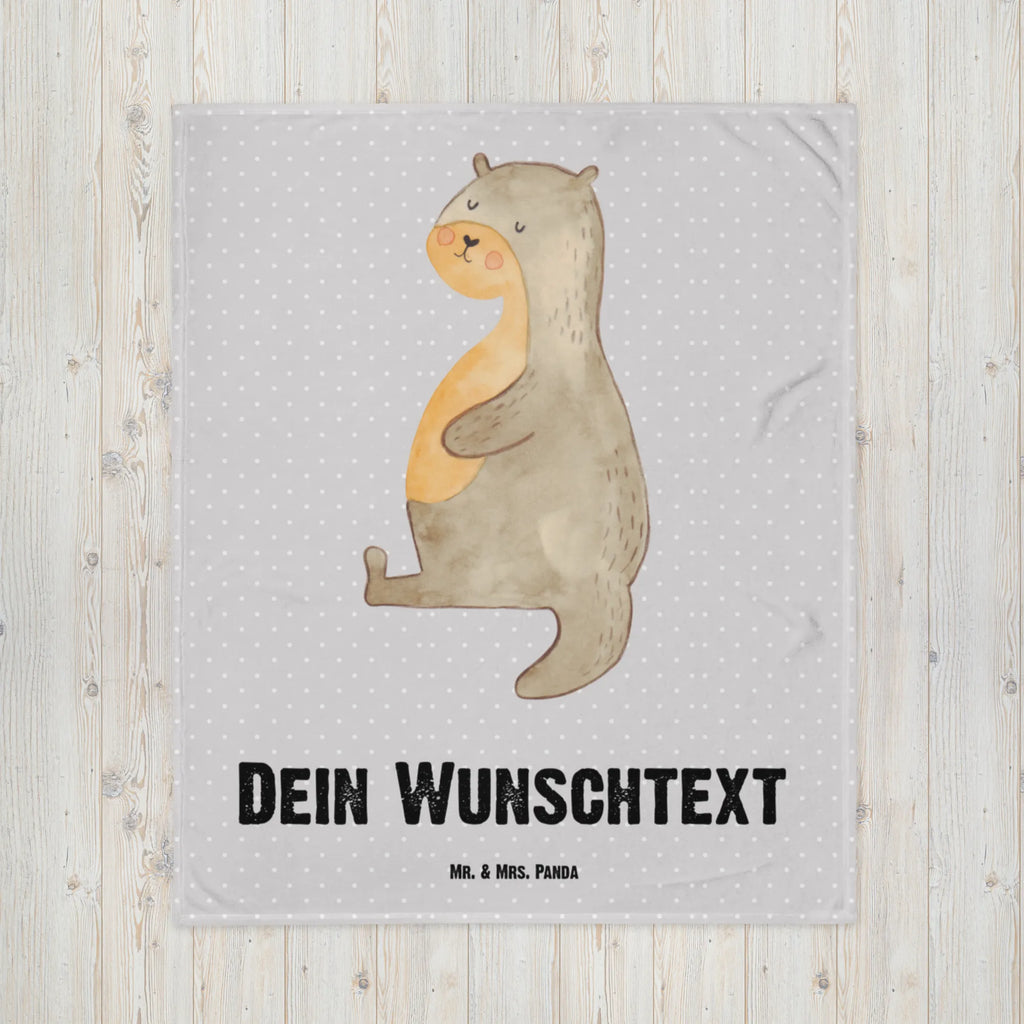 Personalisierte Decke Otter Bauch Personalisierte Decke, Decke mit Namen, Kuscheldecke mit Namen, Decke bedrucken, Kuscheldecke bedrucken, Otter, Fischotter, Seeotter, Otter Seeotter See Otter