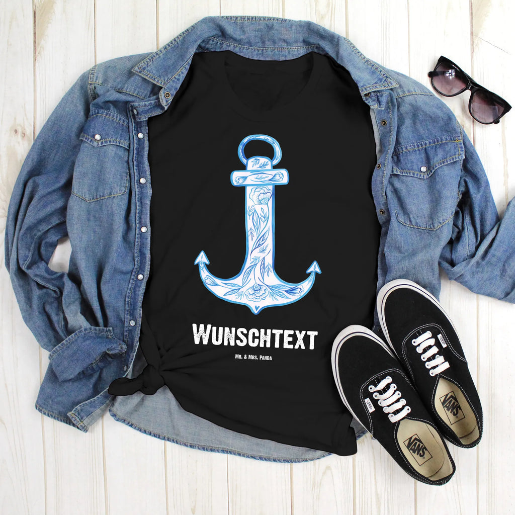 Personalisiertes T-Shirt Anker Blau T-Shirt Personalisiert, T-Shirt mit Namen, T-Shirt mit Aufruck, Männer, Frauen, Wunschtext, Bedrucken, Tiermotive, Gute Laune, lustige Sprüche, Tiere