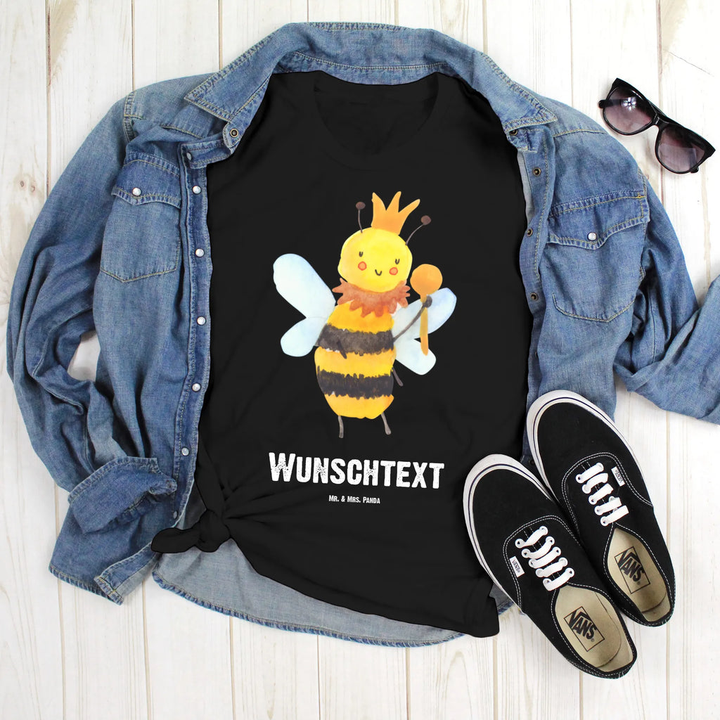 Personalisiertes T-Shirt Biene König T-Shirt Personalisiert, T-Shirt mit Namen, T-Shirt mit Aufruck, Männer, Frauen, Wunschtext, Bedrucken, Biene, Wespe, Hummel