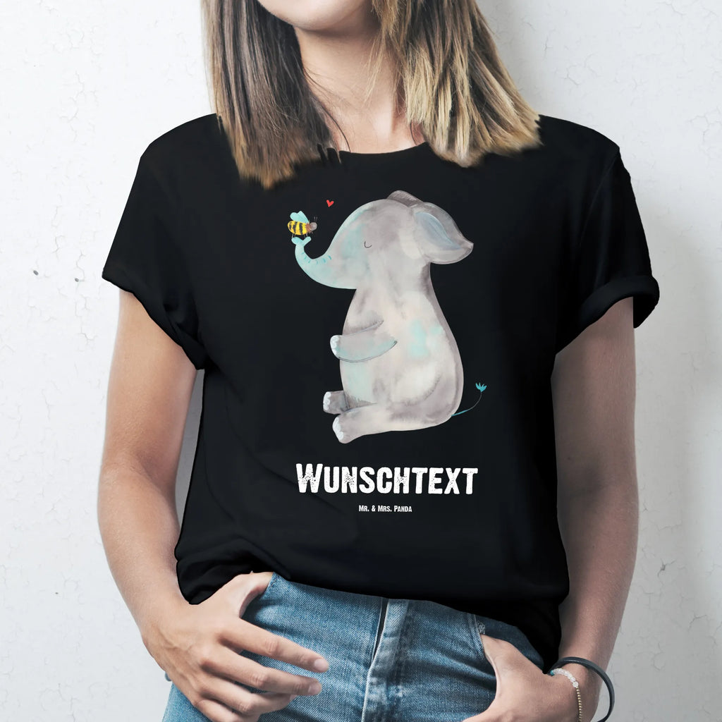 Personalisiertes T-Shirt Elefant Biene T-Shirt Personalisiert, T-Shirt mit Namen, T-Shirt mit Aufruck, Männer, Frauen, Wunschtext, Bedrucken, Tiermotive, Gute Laune, lustige Sprüche, Tiere, Elefant, Biene, Liebe, Liebesbeweis, Jahrestag, Liebesgeschenk, Heiratsantrag, Hochzeitsgeschenk, Liebesspruch