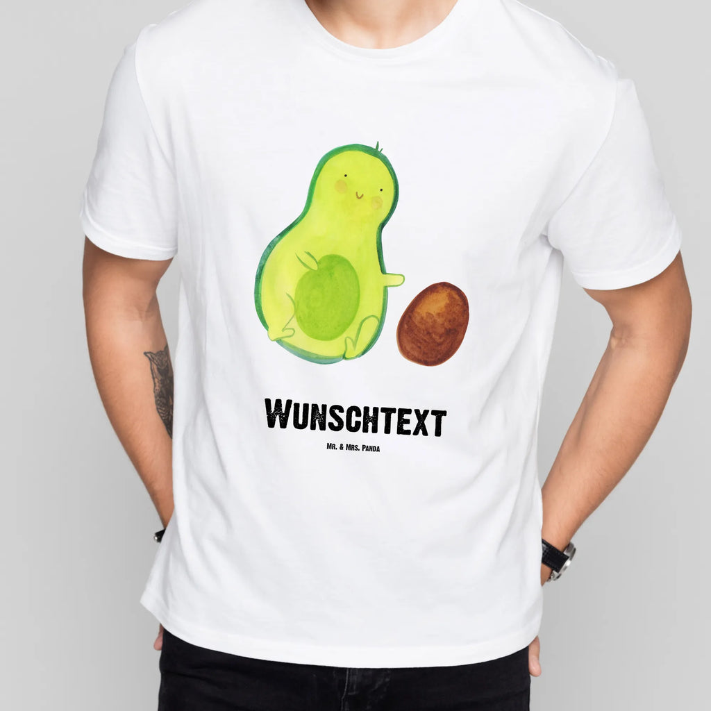 Personalisiertes T-Shirt Avocado rollt Kern T-Shirt Personalisiert, T-Shirt mit Namen, T-Shirt mit Aufruck, Männer, Frauen, Wunschtext, Bedrucken, Avocado, Veggie, Vegan, Gesund, Avocados, Schwanger, Geburt, Geburtstag, Säugling, Kind, erstes Kind, zur Geburt, Schwangerschaft, Babyparty, Baby, große Liebe, Liebe, Love