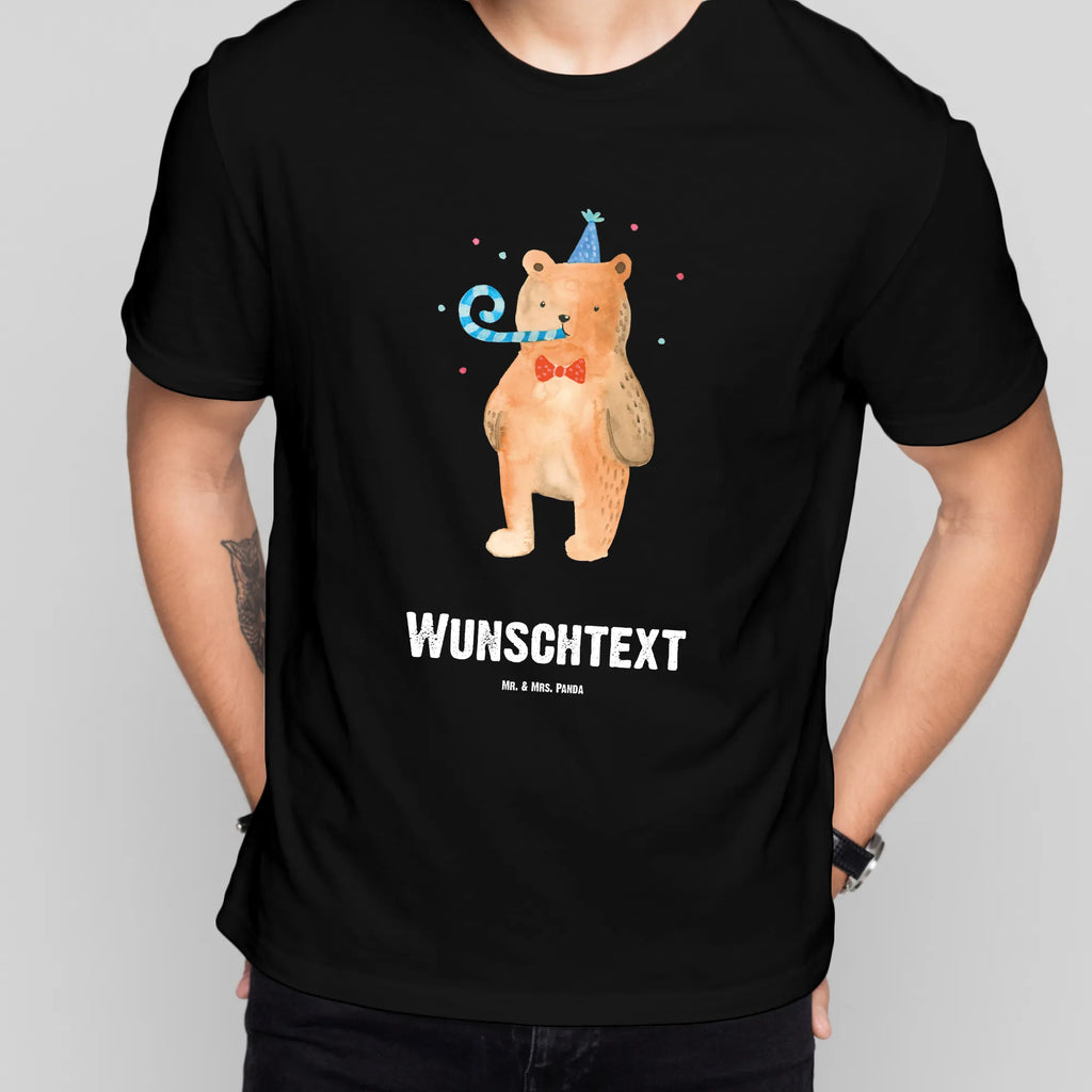 Personalisiertes T-Shirt Birthday Bär T-Shirt Personalisiert, T-Shirt mit Namen, T-Shirt mit Aufruck, Männer, Frauen, Wunschtext, Bedrucken, Bär, Teddy, Teddybär, Happy Birthday, Alles Gute, Glückwunsch, Geburtstag