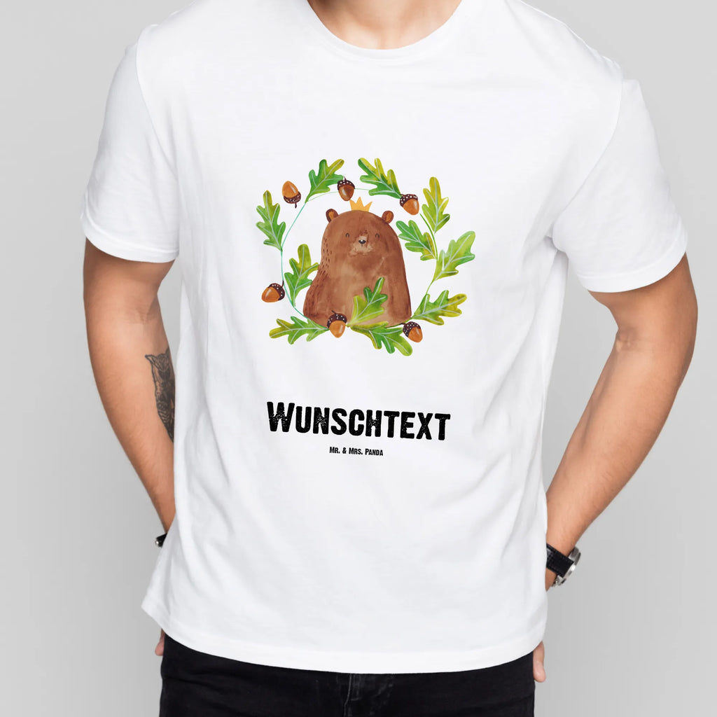 Personalisiertes T-Shirt Bär König T-Shirt Personalisiert, T-Shirt mit Namen, T-Shirt mit Aufruck, Männer, Frauen, Wunschtext, Bedrucken, Bär, Teddy, Teddybär, Papa, Papa Bär, bester Vater, bester Papa, weltbester Papa, Vatertag, Vater, Dad, Daddy, Papi