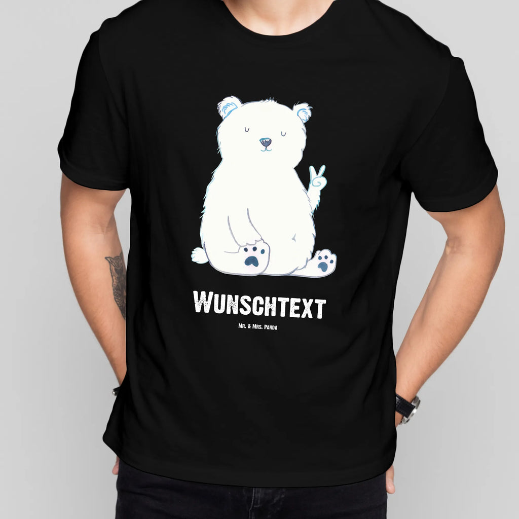 Personalisiertes T-Shirt Eisbär Faul T-Shirt Personalisiert, T-Shirt mit Namen, T-Shirt mit Aufruck, Männer, Frauen, Wunschtext, Bedrucken, Bär, Teddy, Teddybär, Eisbär, Nordpol, Faul, Entspannen, Relaxen, Büro, Arbeit, Bürojob, Arbeitsplatz, Homeoffice