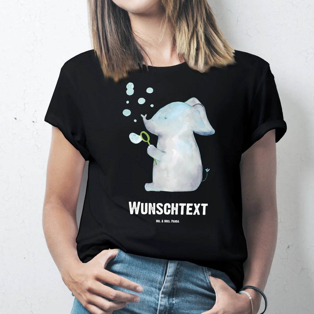 Personalisiertes T-Shirt Elefant Seifenblasen T-Shirt Personalisiert, T-Shirt mit Namen, T-Shirt mit Aufruck, Männer, Frauen, Wunschtext, Bedrucken, Tiermotive, Gute Laune, lustige Sprüche, Tiere, Elefant, Elefanten, Dickhäuter, Rüsseltier, Seifenblasen, Liebe, Heimat, Gefühl. Daheim, Liebesbeweis, Liebesspruch