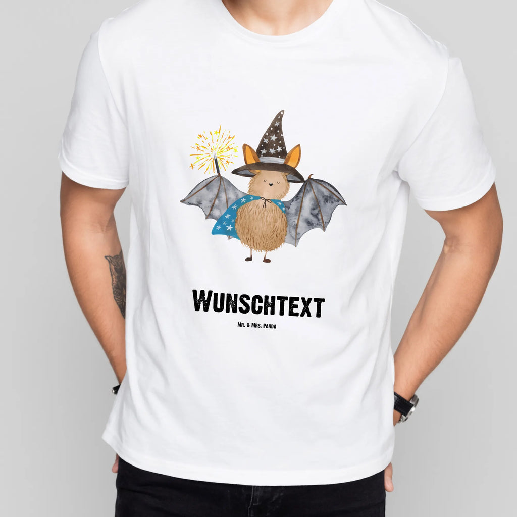 Personalisiertes T-Shirt Fledermaus Zauberer T-Shirt Personalisiert, T-Shirt mit Namen, T-Shirt mit Aufruck, Männer, Frauen, Wunschtext, Bedrucken, Tiermotive, Gute Laune, lustige Sprüche, Tiere, Fledermaus, Fledermäuse, Zauberer, Magier, reinsteigern