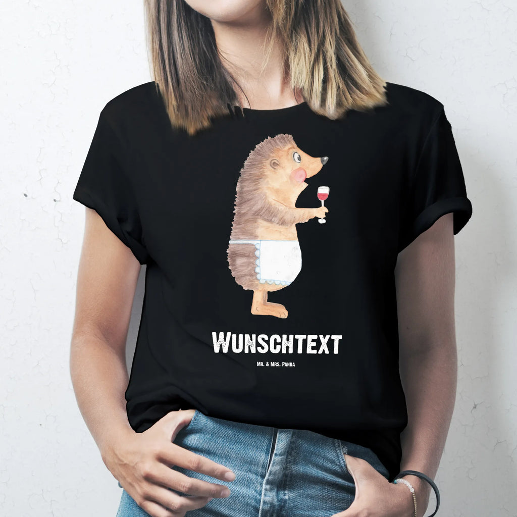 Personalisiertes T-Shirt Igel Wein T-Shirt Personalisiert, T-Shirt mit Namen, T-Shirt mit Aufruck, Männer, Frauen, Wunschtext, Bedrucken, Tiermotive, Gute Laune, lustige Sprüche, Tiere, Wein Spruch, Igel, Geschenk Weintrinker, Geschenk Weinliebhaber, Wein Deko, Weinglas, Rotwein, Weißwein, Wein trinken