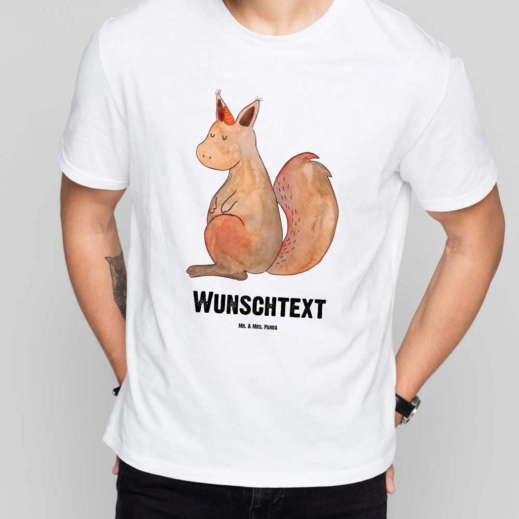 Personalisiertes T-Shirt Einhörnchen Glaube T-Shirt Personalisiert, T-Shirt mit Namen, T-Shirt mit Aufruck, Männer, Frauen, Wunschtext, Bedrucken, Einhorn, Einhörner, Einhorn Deko, Unicorn, Einhörnchen, Eichhörnchen, Eichhorn