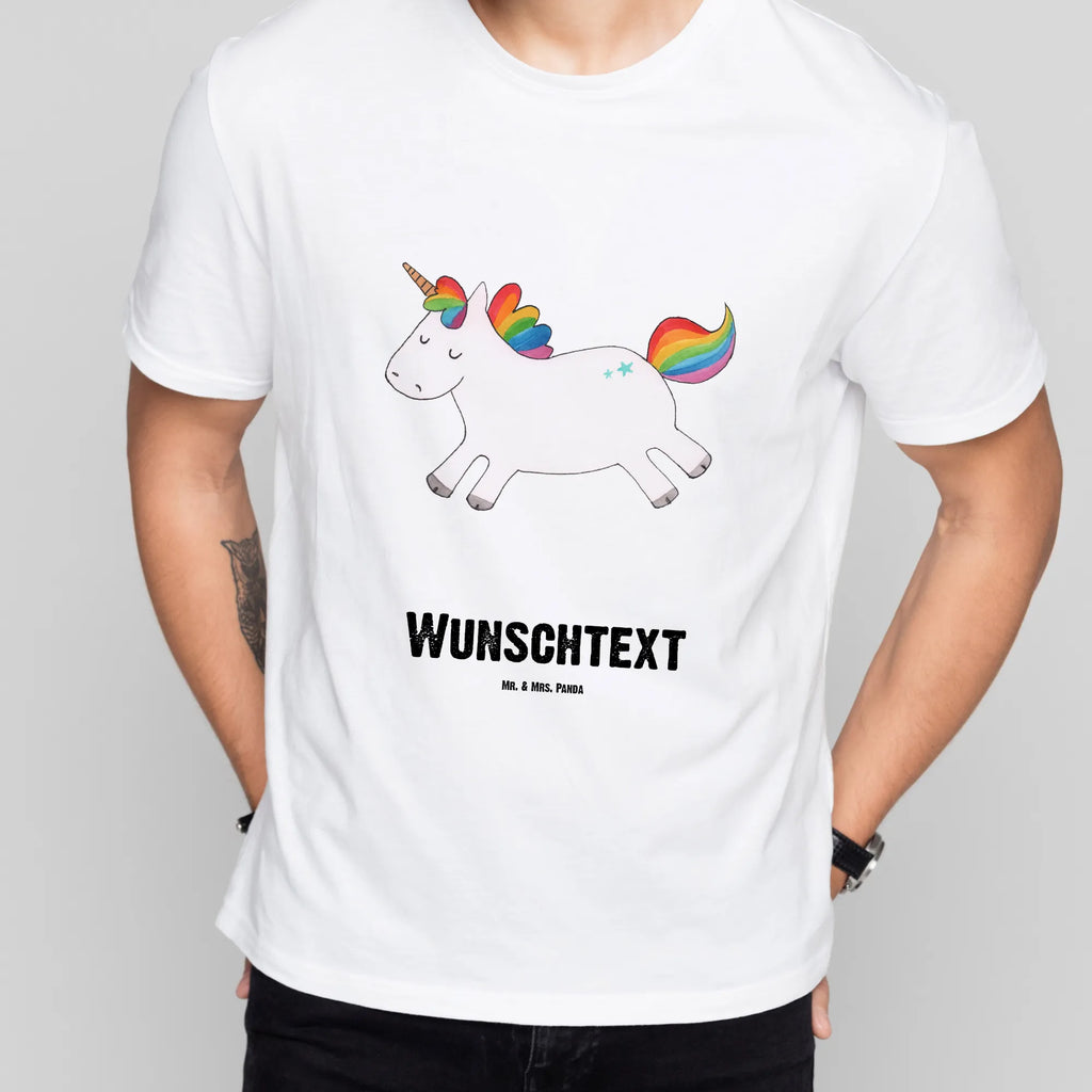 Personalisiertes T-Shirt Einhorn Happy T-Shirt Personalisiert, T-Shirt mit Namen, T-Shirt mit Aufruck, Männer, Frauen, Wunschtext, Bedrucken, Einhorn, Einhörner, Einhorn Deko, Unicorn, glücklich, fröhlich, Spaß, Freude, Lebensfreude, witzig, spannend, Lächeln, Lachen