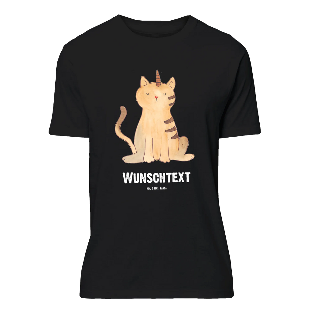 Personalisiertes T-Shirt Einhorn Katze T-Shirt Personalisiert, T-Shirt mit Namen, T-Shirt mit Aufruck, Männer, Frauen, Wunschtext, Bedrucken, Einhorn, Einhörner, Einhorn Deko, Pegasus, Unicorn, Katzer, Mieze, Regenbogen, Glitzer, Einhornpower, Erwachsenwerden, Katze, Katzenhorn, Einhornkatze, Kittyhorn