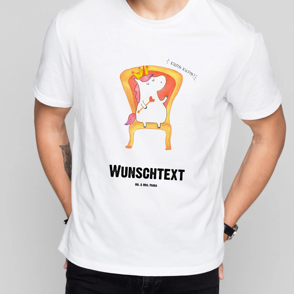 Personalisiertes T-Shirt Einhorn König T-Shirt Personalisiert, T-Shirt mit Namen, T-Shirt mit Aufruck, Männer, Frauen, Wunschtext, Bedrucken, Einhorn, Einhörner, Einhorn Deko, Unicorn, König, Präsident, Bundeskanzler, Herrscher, Kaiser, Prinzessin, Krone