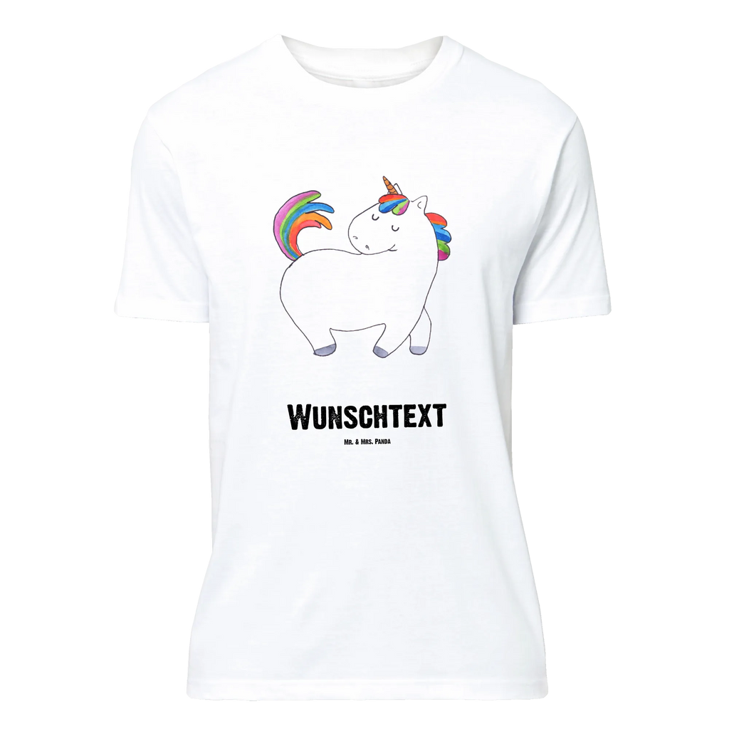 Personalisiertes T-Shirt Einhorn stolzierend T-Shirt Personalisiert, T-Shirt mit Namen, T-Shirt mit Aufruck, Männer, Frauen, Wunschtext, Bedrucken, Einhorn, Einhörner, Einhorn Deko, Pegasus, Unicorn, stolz, anders, bunt, Pferd, Reiter, Reiten, Freundin, Geschenk