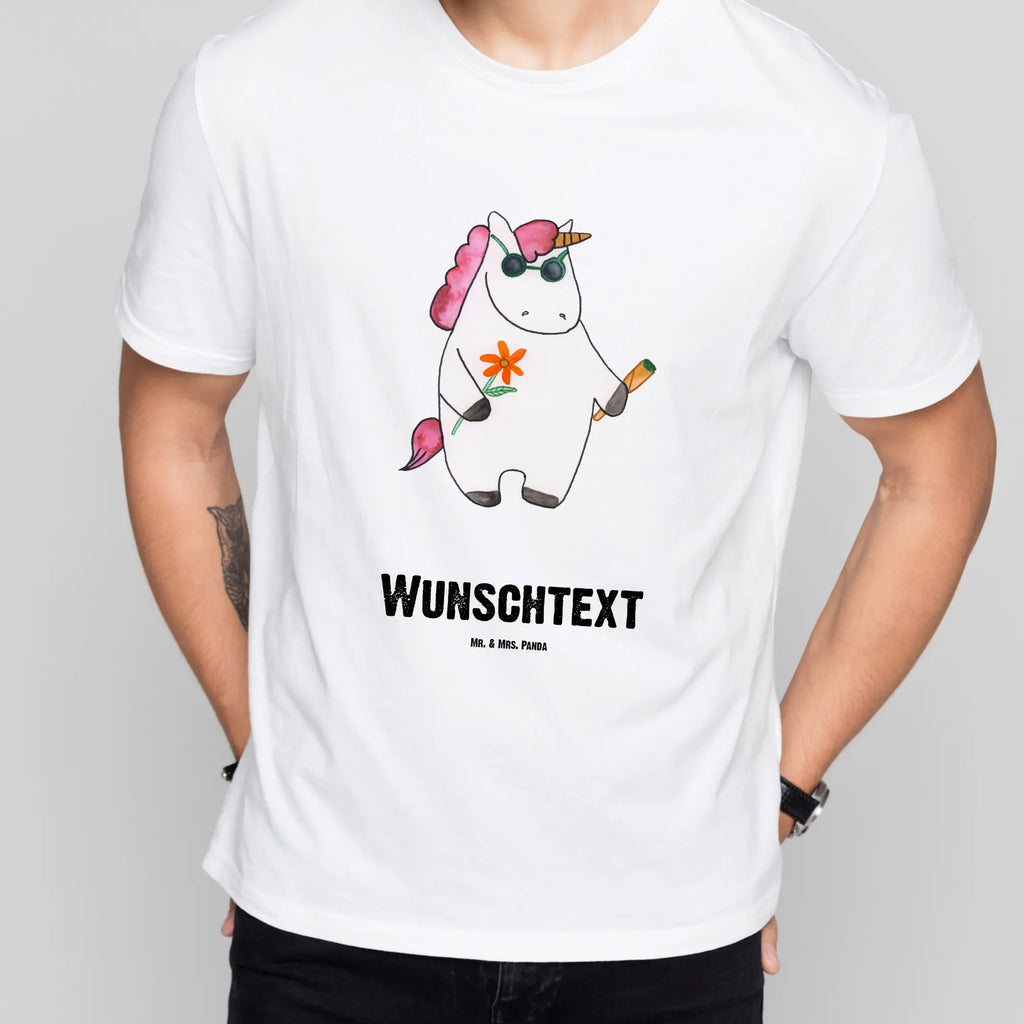 Personalisiertes T-Shirt Einhorn Woodstock T-Shirt Personalisiert, T-Shirt mit Namen, T-Shirt mit Aufruck, Männer, Frauen, Wunschtext, Bedrucken, Einhorn, Einhörner, Einhorn Deko, Pegasus, Unicorn, Kiffen, Joint, Zigarette, Alkohol, Party, Spaß. lustig, witzig, Woodstock