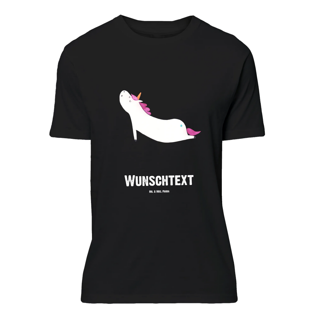 Personalisiertes T-Shirt Einhorn Yoga T-Shirt Personalisiert, T-Shirt mit Namen, T-Shirt mit Aufruck, Männer, Frauen, Wunschtext, Bedrucken, Einhorn, Einhörner, Einhorn Deko, Pegasus, Unicorn, Yoga, Namaste, Achtsamkeit, Entspannung, Joga, Yogamatte, Sport, lustig, witzig, süß