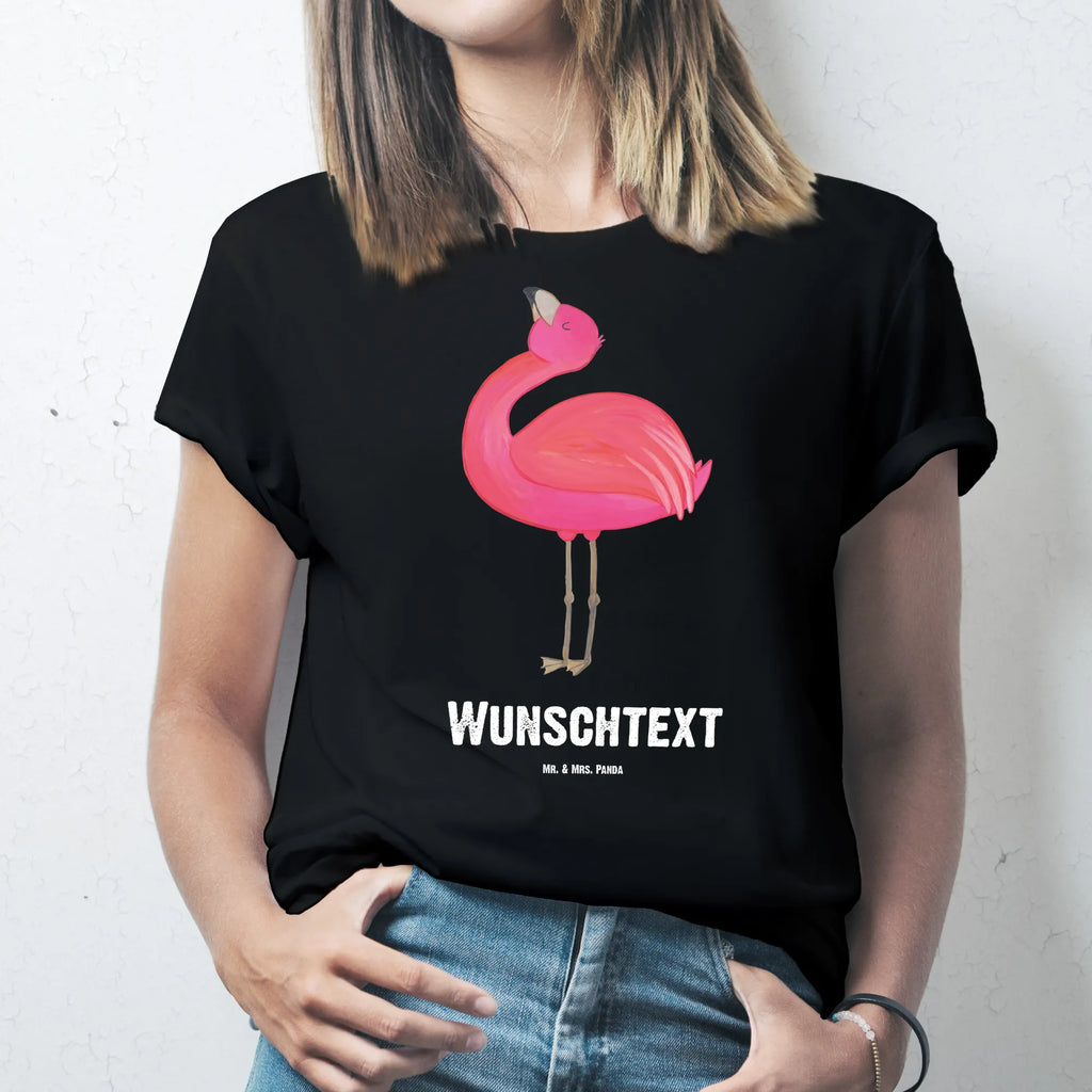 Personalisiertes T-Shirt Flamingo stolz T-Shirt Personalisiert, T-Shirt mit Namen, T-Shirt mit Aufruck, Männer, Frauen, Wunschtext, Bedrucken, Flamingo, stolz, Freude, Selbstliebe, Selbstakzeptanz, Freundin, beste Freundin, Tochter, Mama, Schwester