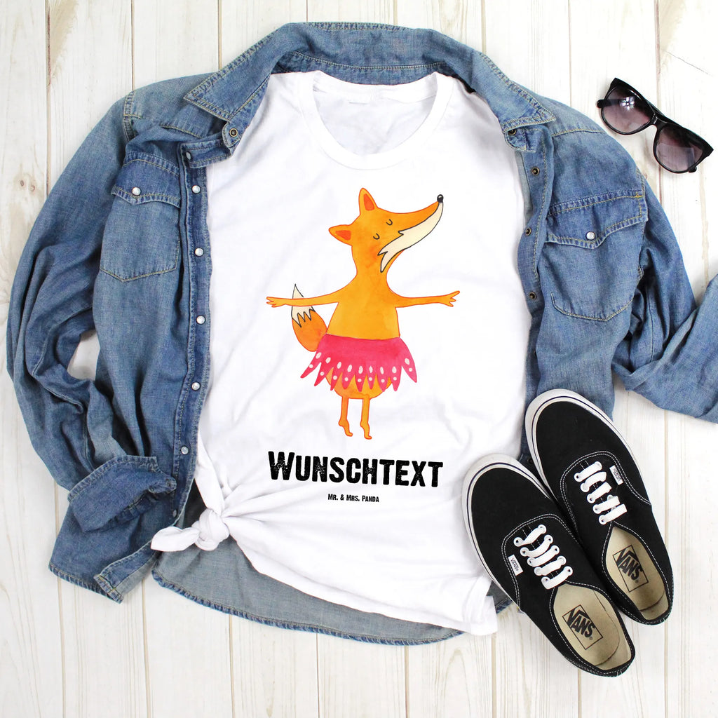 Personalisiertes T-Shirt Fuchs Ballerina T-Shirt Personalisiert, T-Shirt mit Namen, T-Shirt mit Aufruck, Männer, Frauen, Wunschtext, Bedrucken, Fuchs, Fuchs Spruch, Füchse, Füchsin, Ballerina, Ballett, Tänzerin, Tanzen, Party, Einladung, Geburtstag