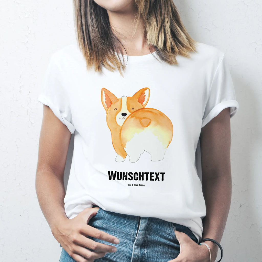 Personalisiertes T-Shirt Corgie Po T-Shirt Personalisiert, T-Shirt mit Namen, T-Shirt mit Aufruck, Männer, Frauen, Wunschtext, Bedrucken, Hund, Hundemotiv, Haustier, Hunderasse, Tierliebhaber, Hundebesitzer, Sprüche, Corgie, Hundeliebe, Motivation, Selbstliebe, Spruch