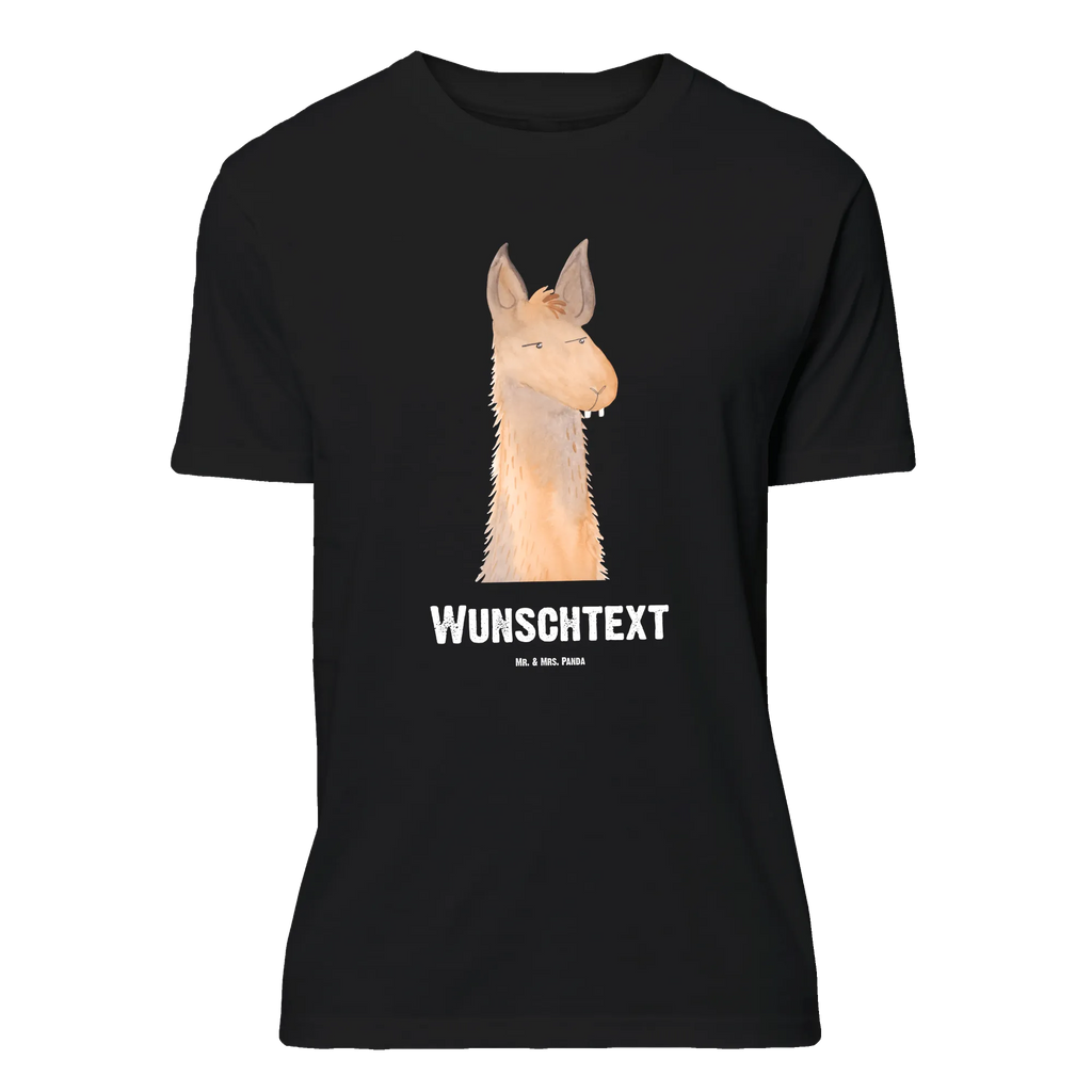 Personalisiertes T-Shirt Lamakopf genervt T-Shirt Personalisiert, T-Shirt mit Namen, T-Shirt mit Aufruck, Männer, Frauen, Wunschtext, Bedrucken, Lama, Alpaka, Lamas, Recht haben, genervt sein, Freundin, beste Freundin, Partnerin, Büro, Büroalltag, Chef, Chefin, Azubi