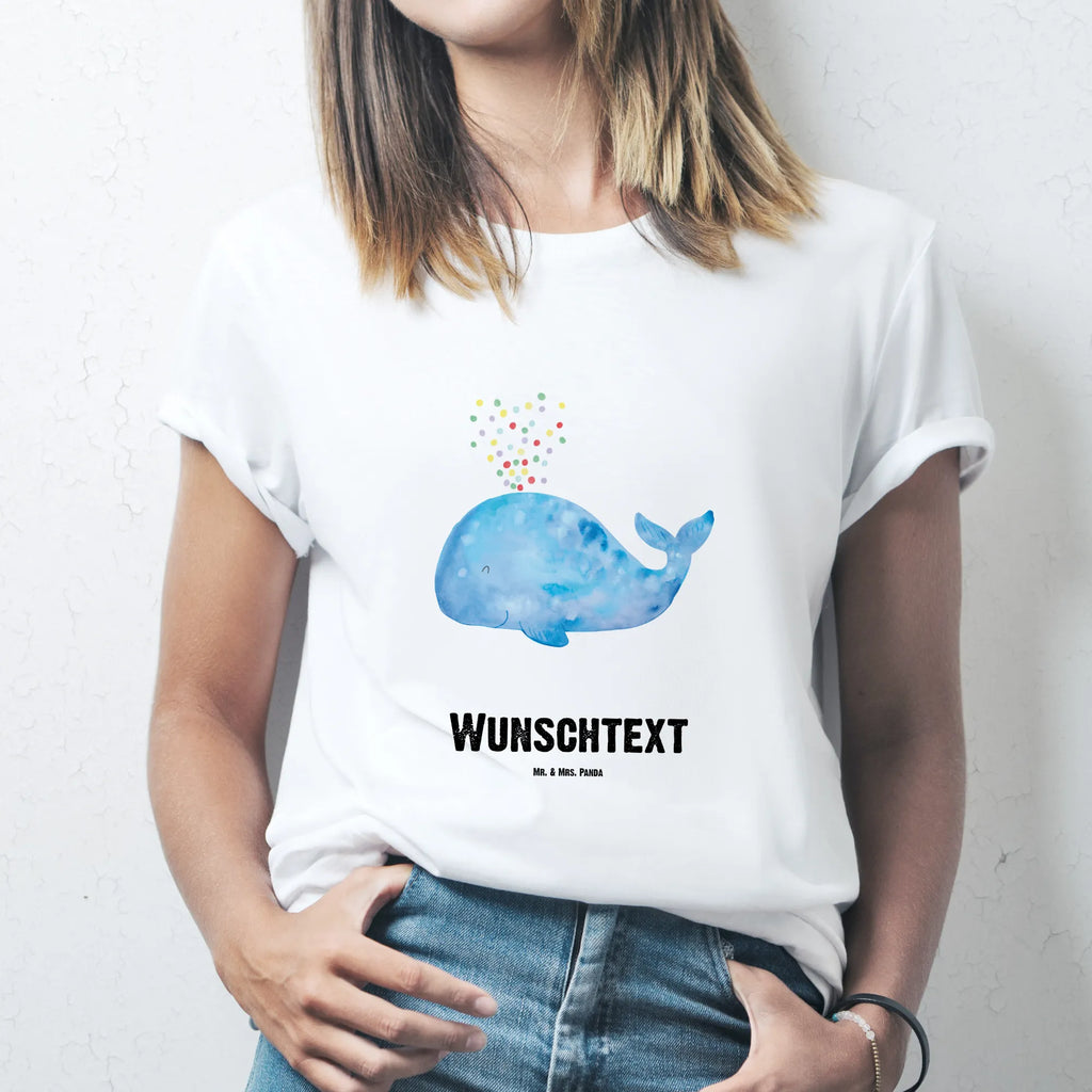 Personalisiertes T-Shirt Wal Konfetti T-Shirt Personalisiert, T-Shirt mit Namen, T-Shirt mit Aufruck, Männer, Frauen, Wunschtext, Bedrucken, Meerestiere, Meer, Urlaub, Wal, Konfetti, Wale, Motivation, Neuanfang, Trennung, Diät, Abnehmen, Neustart, Lebensabschnitt, Geburtstag