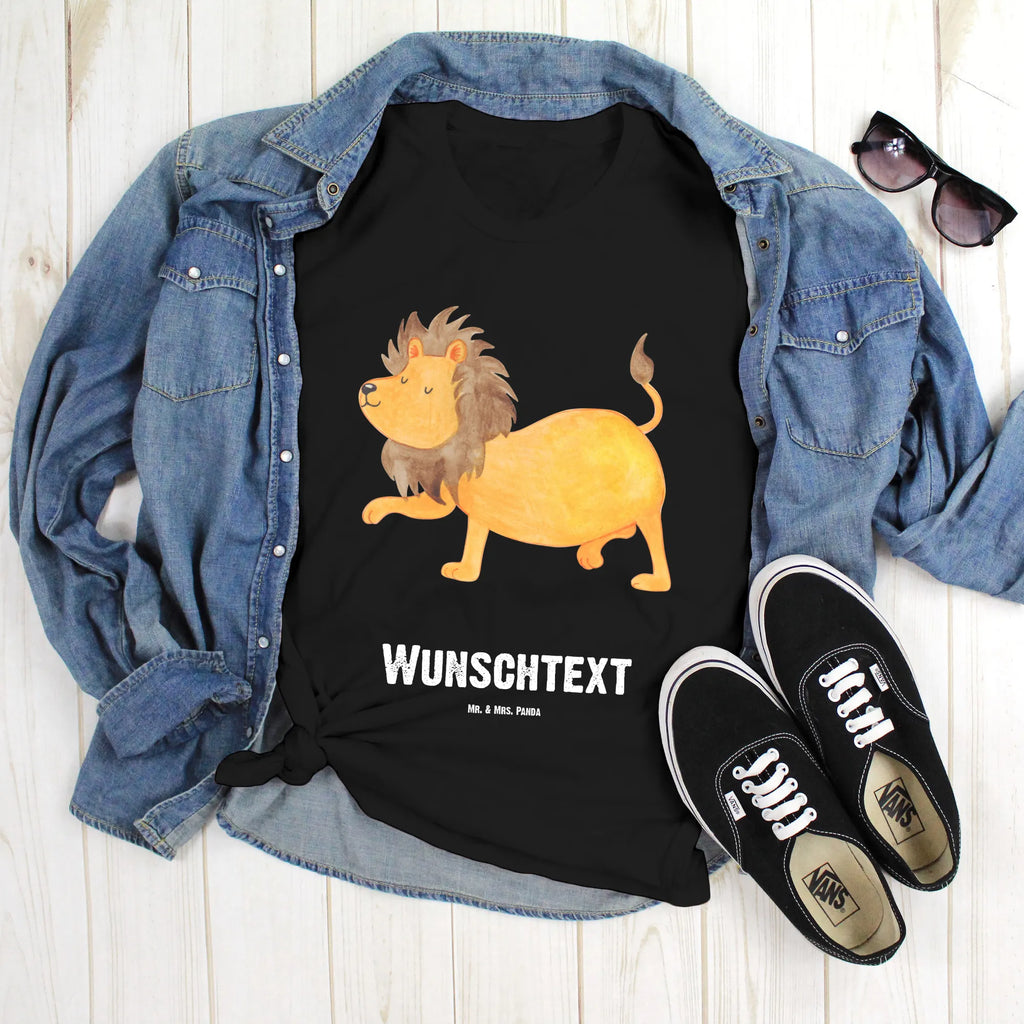 Personalisiertes T-Shirt Sternzeichen Löwe T-Shirt Personalisiert, T-Shirt mit Namen, T-Shirt mit Aufruck, Männer, Frauen, Wunschtext, Bedrucken, Tierkreiszeichen, Sternzeichen, Horoskop, Astrologie, Aszendent, Löwe Geschenk, Löwe Sternzeichen, Geschenk Juli, Geburtstag Juli, Geschenk August, Geburtstag August, König der Tiere