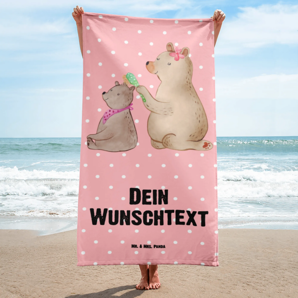 Handtuch mit Namen Bär mit Kind Personalisiertes Badehandtuch, Handtuch personalisiert, Handtuch mit Namen, Badetuch personalisiert, Handtuch bedrucken, Saunatuch mit Namen, Handtuch Geschenk, Familie, Vatertag, Muttertag, Bruder, Schwester, Mama, Papa, Oma, Opa, Geschenk, Mutti, Mutter