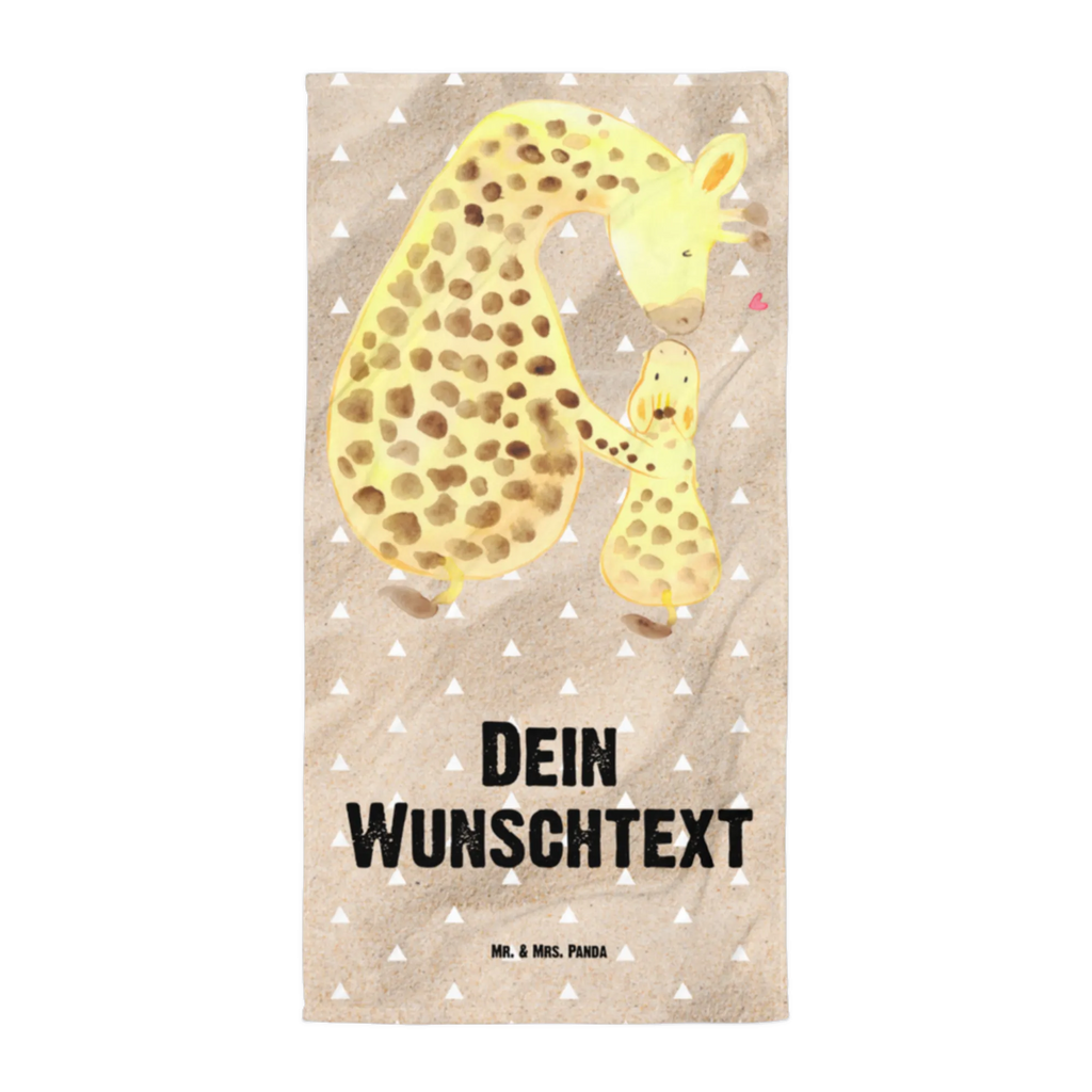 Handtuch mit Namen Giraffe mit Kind Personalisiertes Badehandtuch, Handtuch personalisiert, Handtuch mit Namen, Badetuch personalisiert, Handtuch bedrucken, Saunatuch mit Namen, Handtuch Geschenk, Afrika, Wildtiere, Giraffe, Kind, Mutter, Mama, Tochter, Sohn, Lieblingsmensch