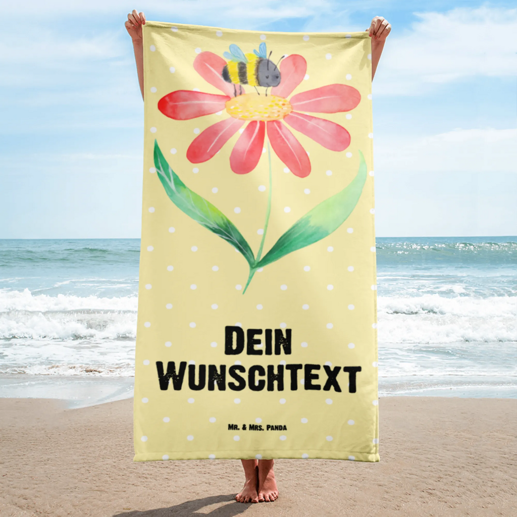 Handtuch mit Namen Hummel Blume Personalisiertes Badehandtuch, Handtuch personalisiert, Handtuch mit Namen, Badetuch personalisiert, Handtuch bedrucken, Saunatuch mit Namen, Handtuch Geschenk, Tiermotive, Gute Laune, lustige Sprüche, Tiere, Hummel, Blume, Wespe, Flauschig, Natur, Feld, Hummeln, Biene