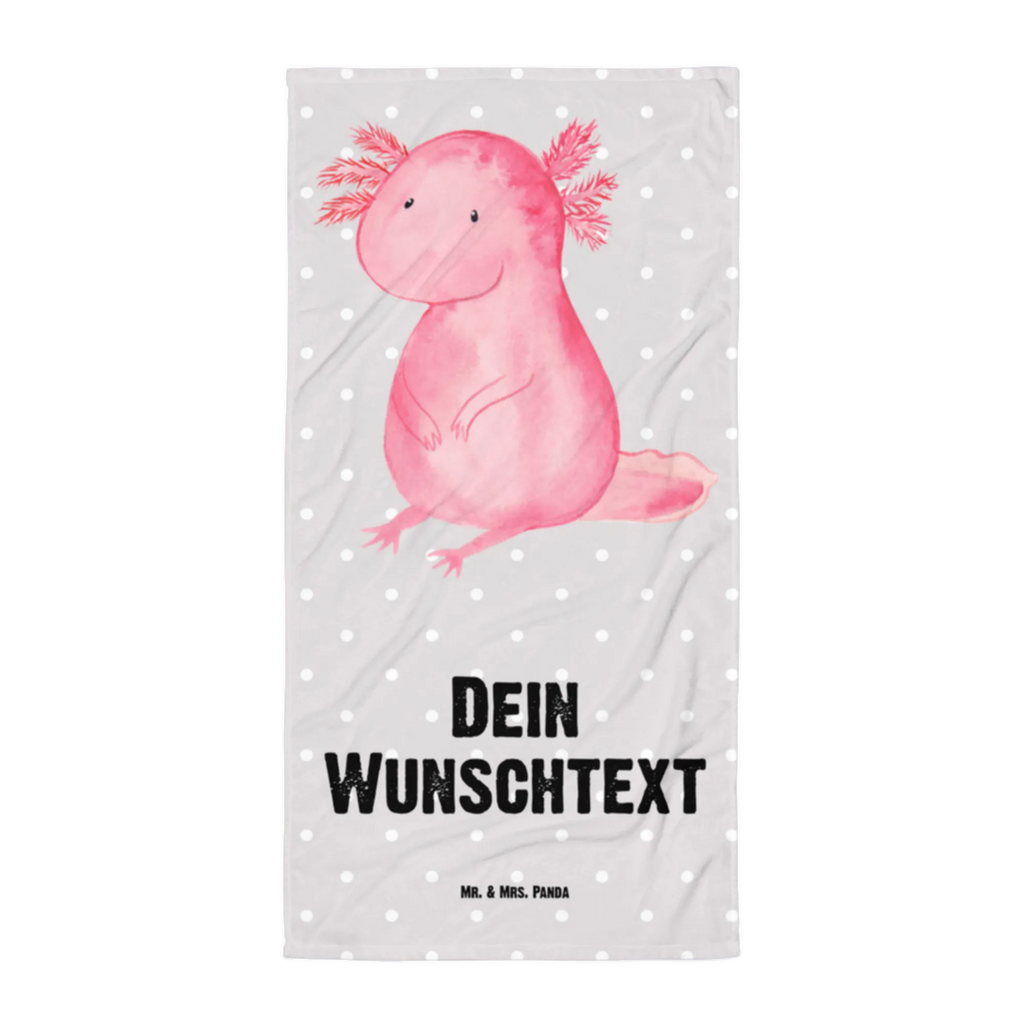 Handtuch mit Namen Axolotl Personalisiertes Badehandtuch, Handtuch personalisiert, Handtuch mit Namen, Badetuch personalisiert, Handtuch bedrucken, Saunatuch mit Namen, Handtuch Geschenk, Axolotl, Molch, Axolot, vergnügt, fröhlich, zufrieden, Lebensstil, Weisheit, Lebensweisheit, Liebe, Freundin